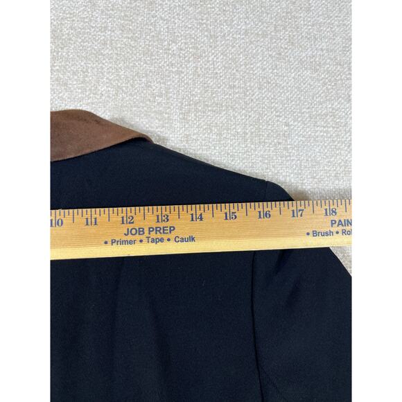 Lauren Ralph Lauren Womens Size 10 Black Brown Wool-Blend 2-Button Blazer Career - Picture 6 of 8